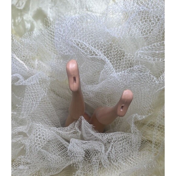 Barbie 1991 Face On 1966 Body Twist & Turn Bridal Handmade Dress & Veil READ Vtg - Picture 12 of 16